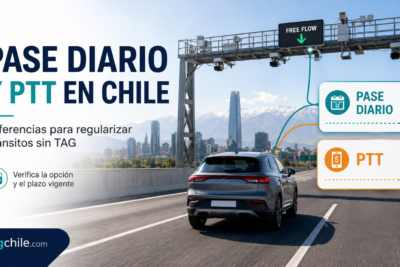 Pase Diario y PTT en Chile para regularizar tránsitos sin TAG