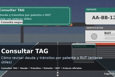 Consultar TAG: cómo revisar deuda y tránsitos por patente o RUT con enlaces útiles