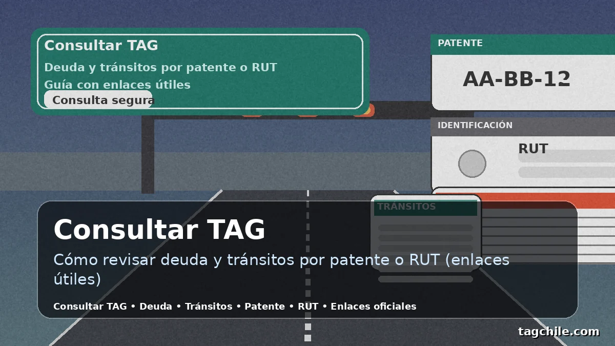 Consultar TAG: cómo revisar deuda y tránsitos (por patente o RUT) con ...