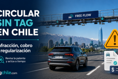 Circular sin TAG en Chile: infracción, cobro y regularización