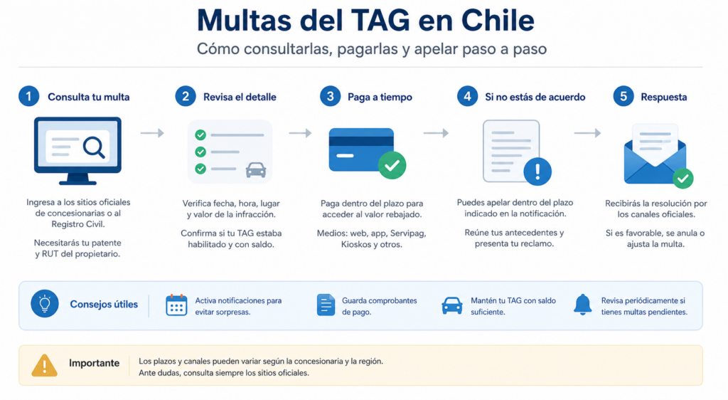 Multas del TAG en Chile