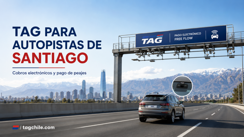 TAG para autopistas de Santiago y cobros electrónicos