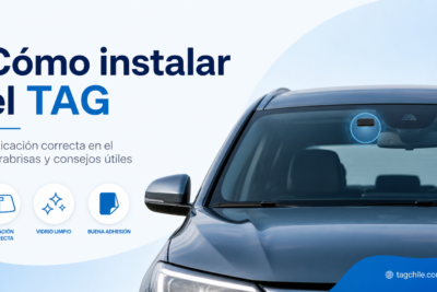 instalar el TAG en el parabrisas