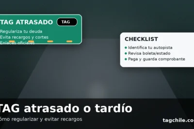 TAG atrasado: guía para regularizar la deuda y evitar recargos en Chile