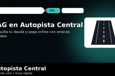 TAG en Autopista Central: consultar deuda y pagar online