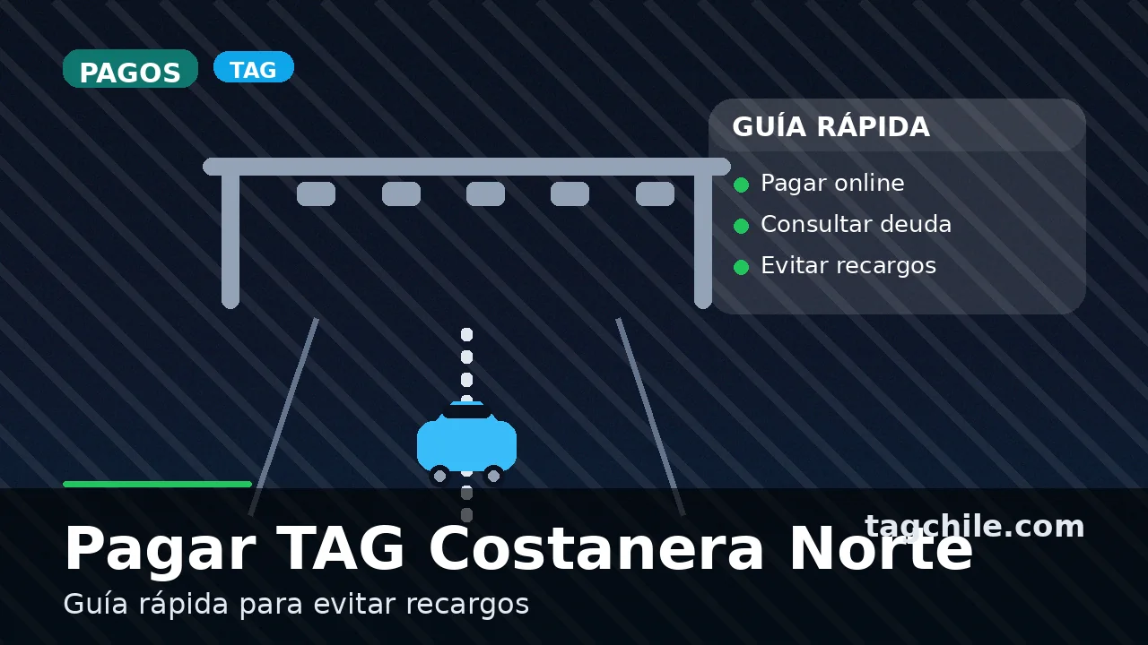 Cómo pagar el TAG en Costanera Norte y evitar recargos