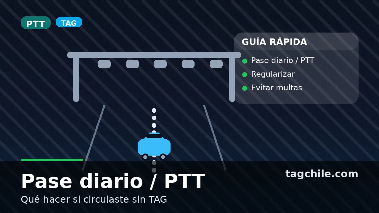 Pase diario o PTT en Costanera Norte: regularizar tránsito sin TAG