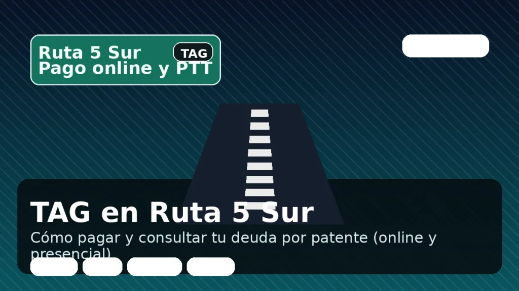 TAG en Ruta 5 Sur: cómo pagar y consultar tu deuda por patente