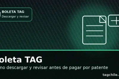 Boleta TAG: cómo descargar y revisar antes de pagar por patente