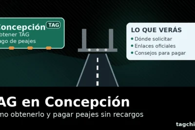 TAG en Concepción: guía para obtenerlo y pagar peajes