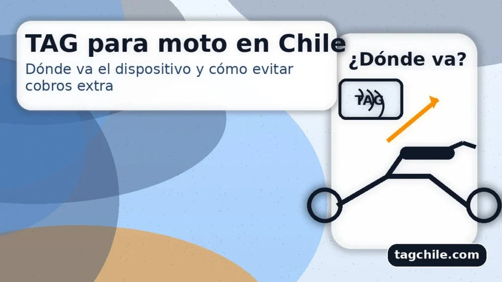 TAG para moto en Chile: dónde va el dispositivo en la moto para peajes Free Flow