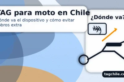 TAG para moto en Chile: dónde va el dispositivo en la moto para peajes Free Flow