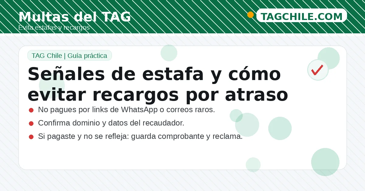 Evitar estafas y recargos por multas del TAG: señales de alerta y recomendaciones