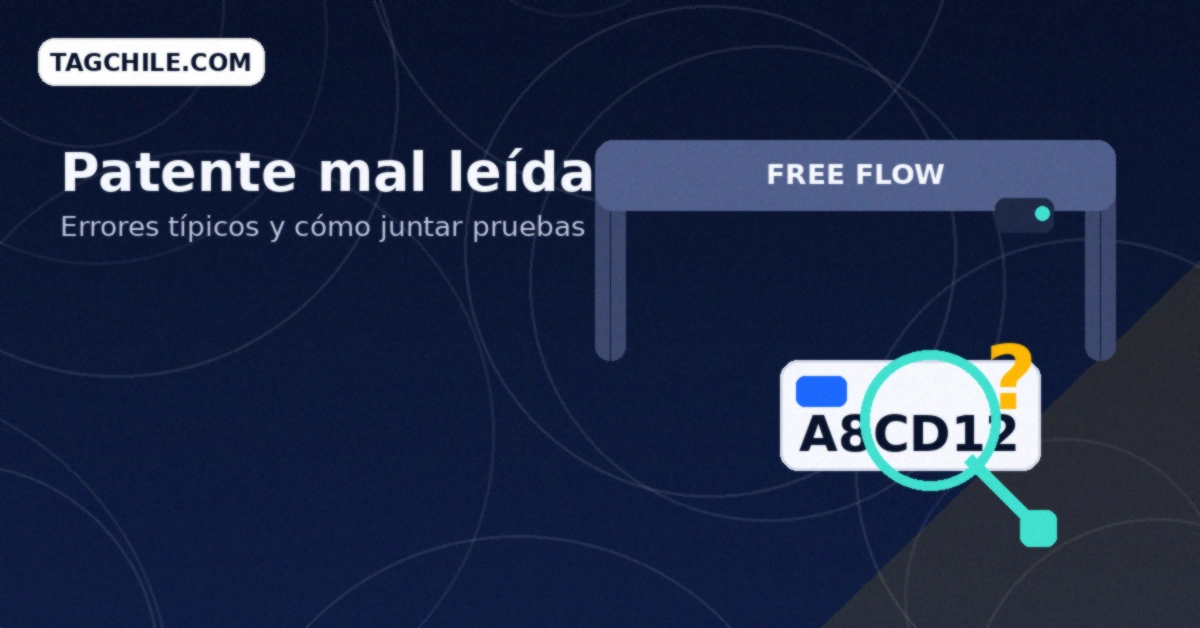 Patente mal leída por cámara en pórtico Free Flow: pasos para reclamar cobro erróneo