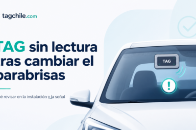 Cambié el parabrisas y el TAG dejó de responder