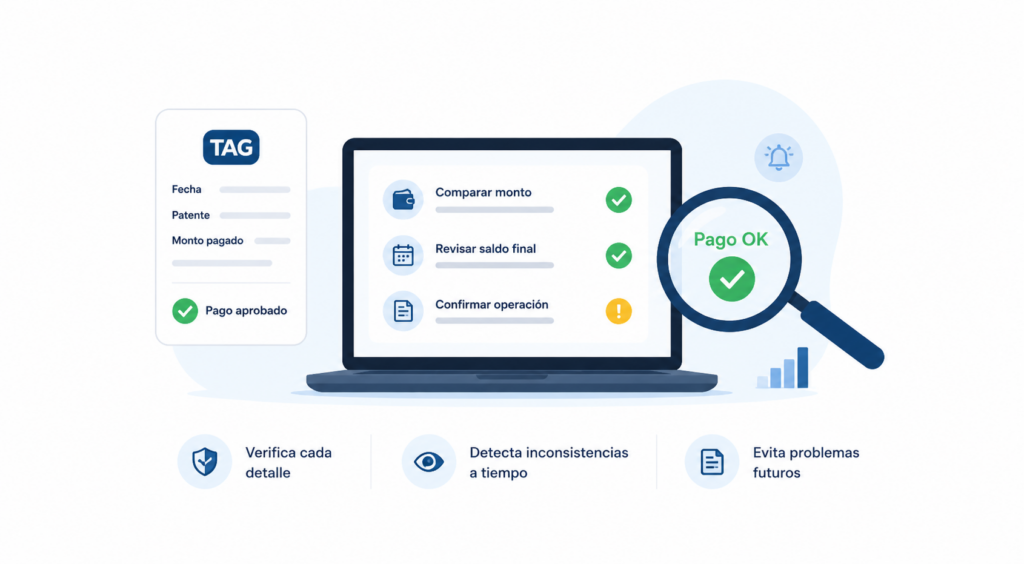 Cómo detectar si un pago TAG quedó incompleto aunque parezca aprobado