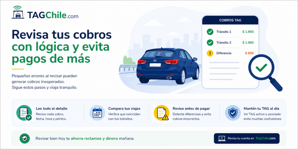 Cómo evitar errores comunes al revisar tus cobros de autopista