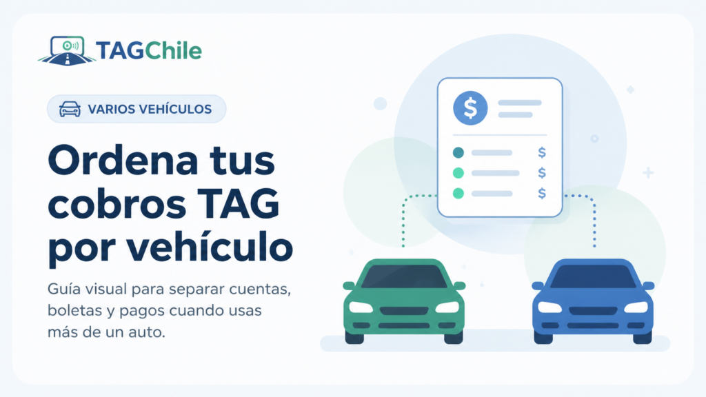 Cómo ordenar tus pagos TAG si tienes más de un vehículo