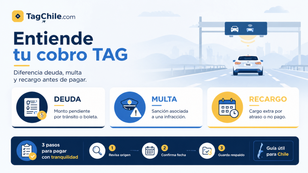 Deuda multa y recargo TAG