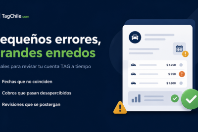 Errores silenciosos que desordenan tus cobros del TAG sin que te des cuenta