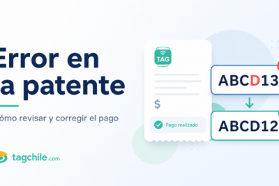 Pago con patente mal escrita