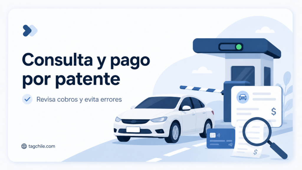 Pago de TAG por patente en Chile: revisar cobros, consultar deuda y pagar online
