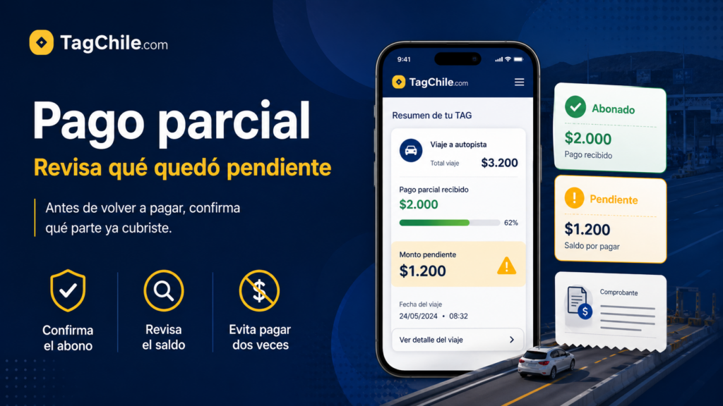 Pago parcial del TAG