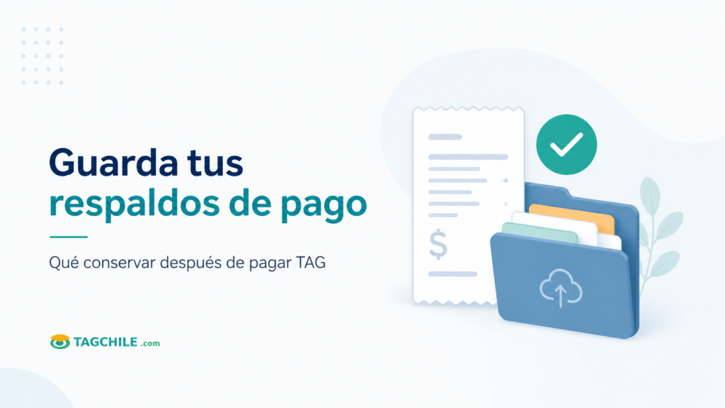 Qué guardar después de pagar TAG