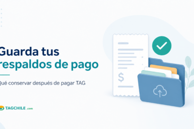 Qué guardar después de pagar TAG