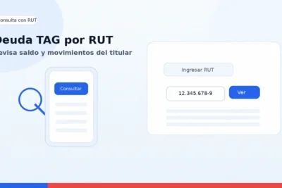 Consulta de deuda TAG por RUT con ingreso del titular y revisión del saldo