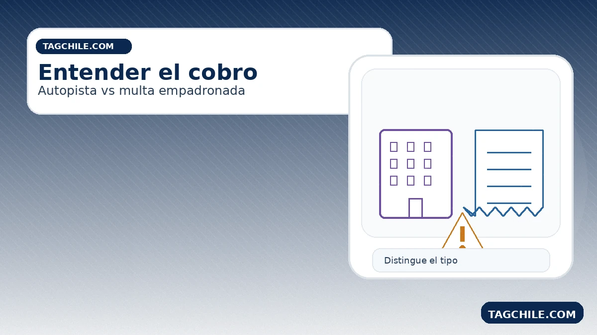 Entender cobro en Teno CL: diferencia entre deuda de autopista, multa empadronada y regularización por patente.