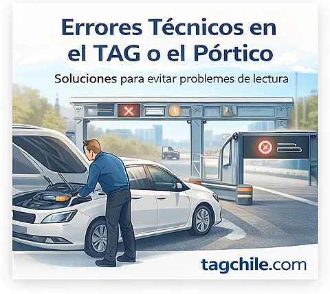 Errores técnicos en el TAG o el pórtico que pueden impedir registrar el paso