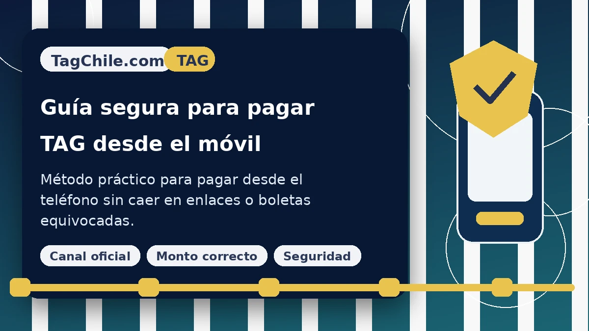 Cómo evitar errores al pagar TAG desde el celular