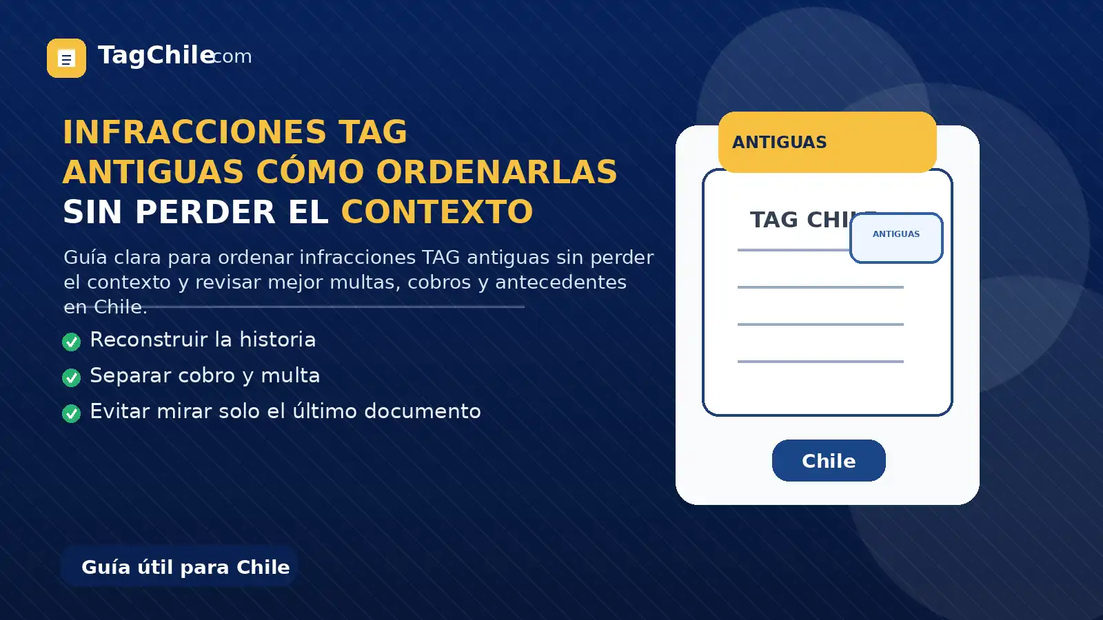 Infracciones TAG antiguas: cómo ordenarlas sin perder el contexto - TAG ...