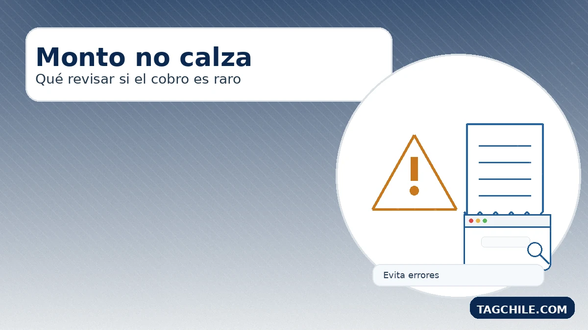 Monto no calza en Unired: qué revisar si el cobro es raro, boleta mal leída o tránsito sin TAG asociado.
