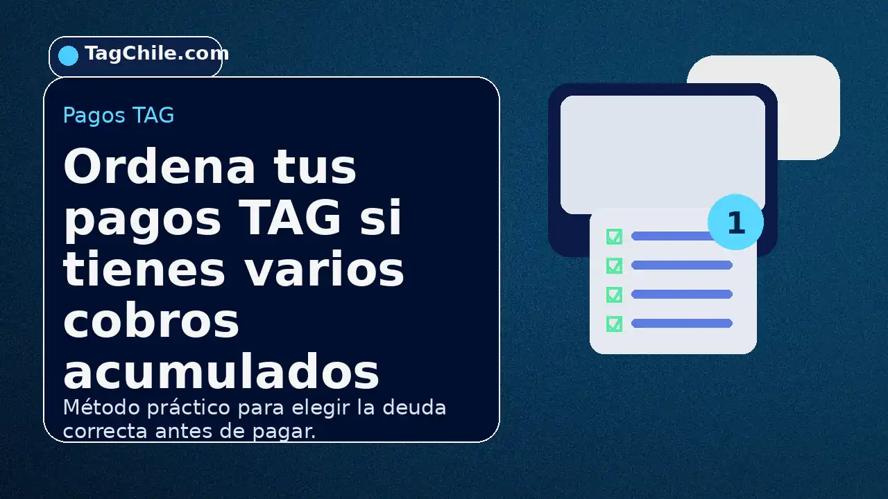 Cobros TAG acumulados y cómo decidir qué pagar primero