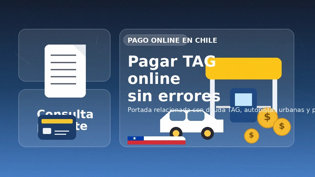 Pagar TAG online en Chile con consulta de patente y revisión de cobros