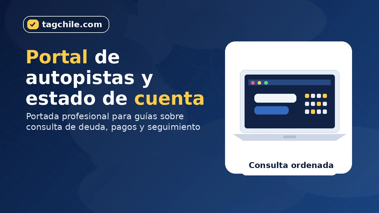 Portal de autopistas y estado de cuenta para revisar deuda o cobros pendientes.