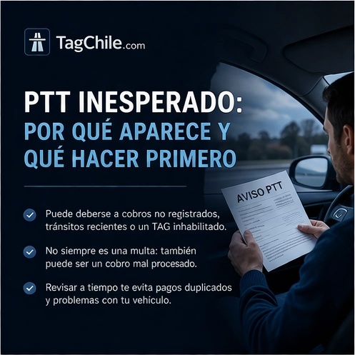 Por qué aparece un PTT inesperado y qué hacer primero antes de pagar.