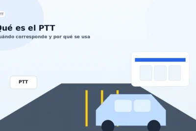 PTT en autopista con explicación visual sobre qué es y cuándo corresponde
