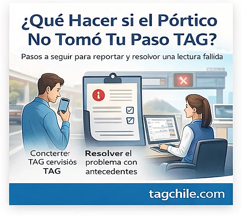 Qué hacer si el pórtico no tomó tu paso TAG y cómo reclamar correctamente