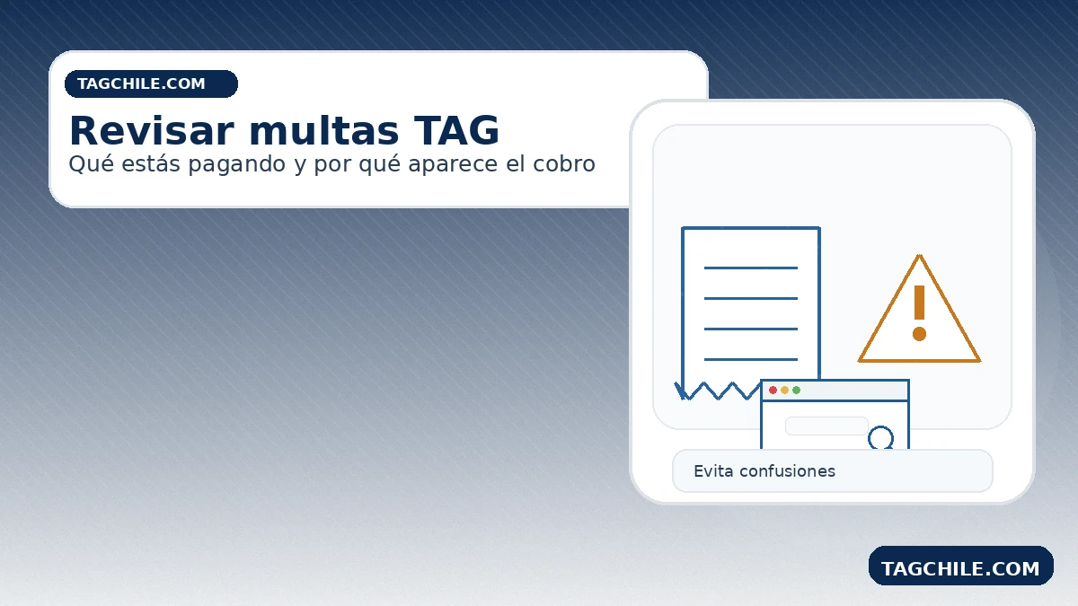 Revisar multas TAG en Teno CL: qué estás pagando, por qué aparece el cobro y cómo regularizar correctamente.