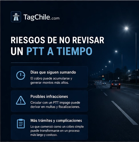 Riesgos de no revisar un PTT a tiempo en Chile.