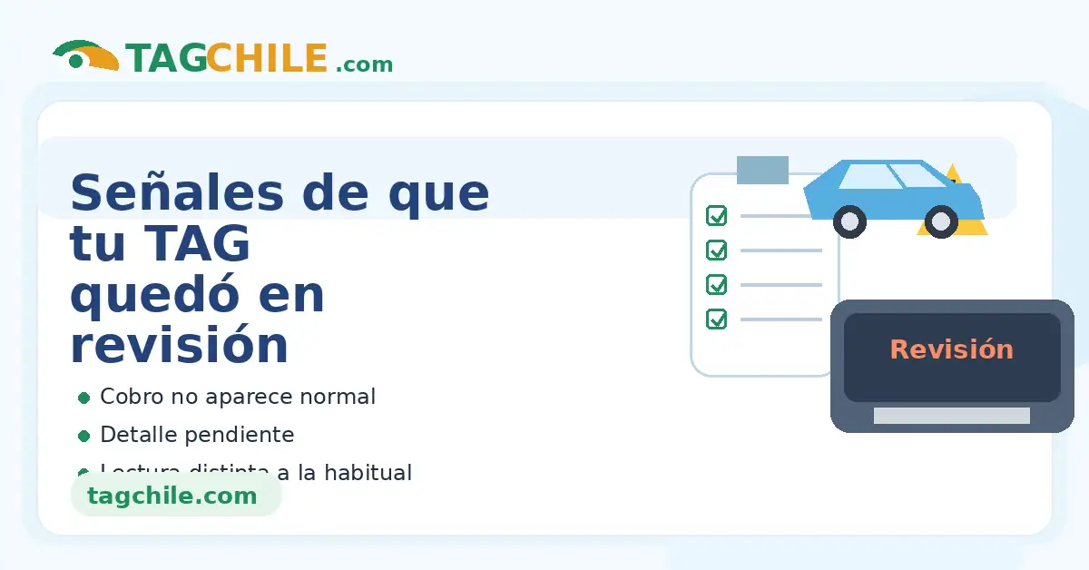 Señales de que tu TAG quedó en revisión manual