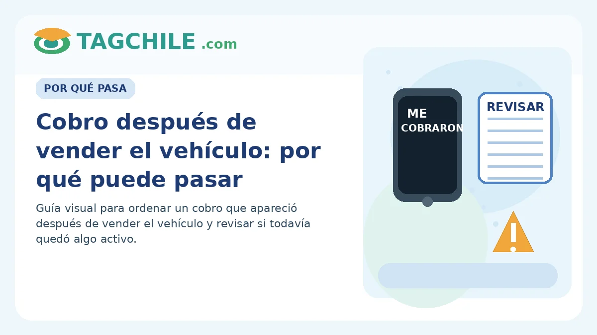 Cobro después de vender el vehículo por qué puede seguir apareciendo