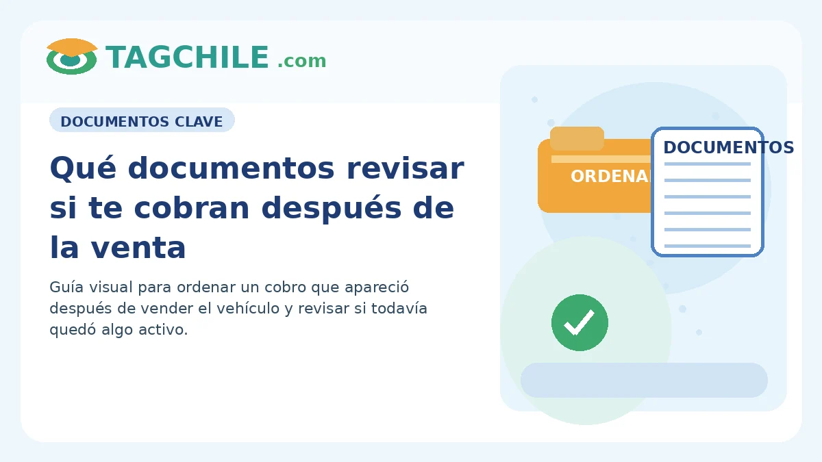 Qué documentos revisar si te cobran después de vender el auto
