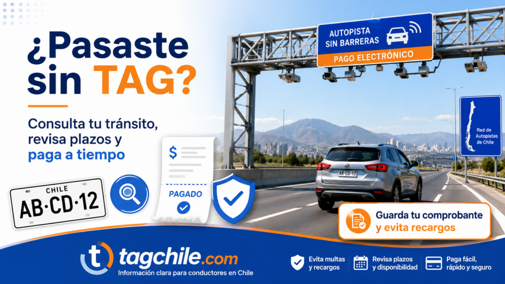 tránsito sin TAG en Chile
