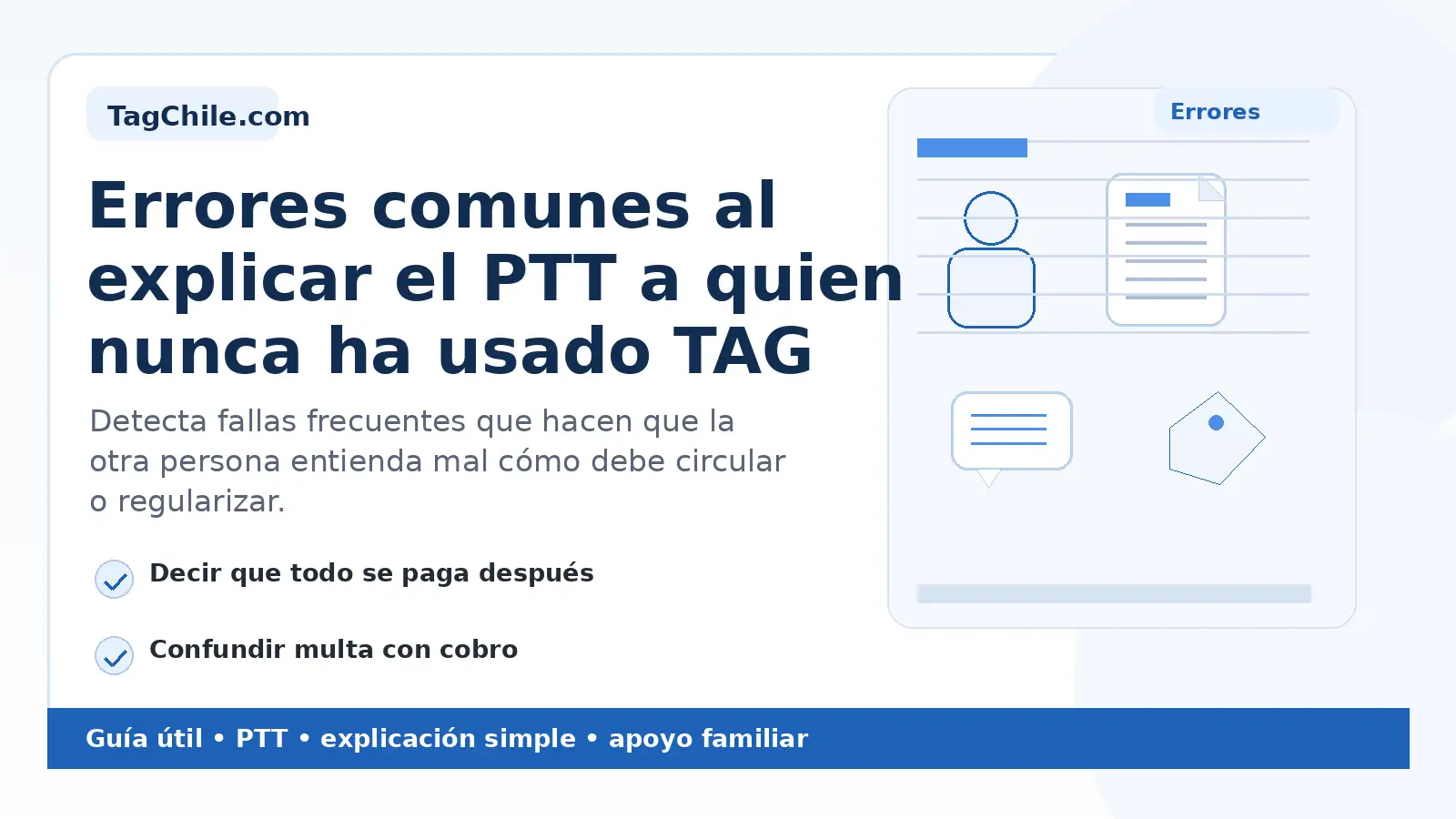 Qué decirle a un familiar sobre el PTT sin enredarlo